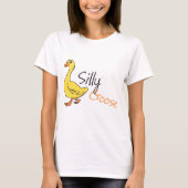 Gele hand Drawn Gekke Goose Baby Cartoon T-shirt (Voorkant)