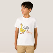 Gele hand Drawn Gekke Goose Baby Cartoon T-shirt (Voorkant volledig)
