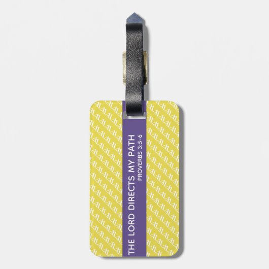 Gele handleiding van Monogram Bagagelabel (Achterkant verticaal)