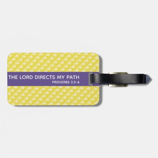 Gele handleiding van Monogram Bagagelabel (Achterkant horizontaal)