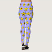 Gele Happy Star-Leggings Leggings (Achterkant)