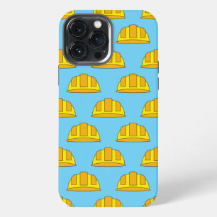 Gele harde Petten Cartoon iPhone 13 Pro Max Hoesje