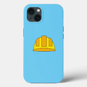 Gele harde Petten Cartoon iPhone 13 Hoesje