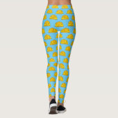 Gele harde Petten Cartoon Leggings (Achterkant)