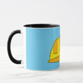 Gele harde Petten Cartoon Mok (Links)