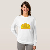 Gele harde Petten Cartoon T-shirt (Voorkant volledig)