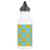Gele harde Petten Cartoon Waterfles (Links)