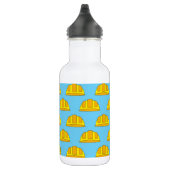 Gele harde Petten Cartoon Waterfles (Rechts)