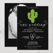 Gele Hart Cactus Feest Liefde Bruiloft