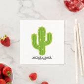 Gele Hart Cactus Feest Liefde Bruiloft Servet (Insitu)
