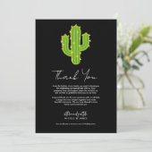 Gele Hart Cactus Feest Liefde Dank Je Kaart (Staand voorkant)