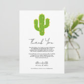 Gele Hart Cactus Feest Liefde Dank Je Kaart (Staand voorkant)