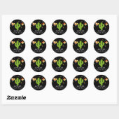 Gele Hart Cactus Fiesta Liefde Bruidsmeisje Borrel Ronde Sticker (Vel)