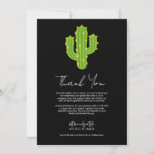 Gele Hart Cactus Fiesta Liefde Dank U Kaart (Voorkant)