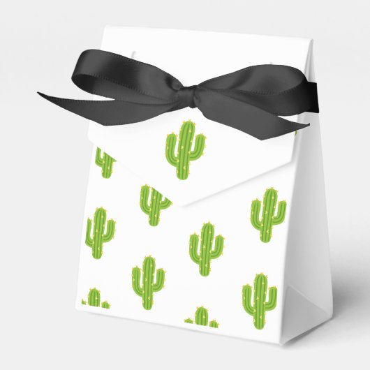 Gele Hart Cactus Fiesta Liefde Trouwen Bedankdoosjes (Voorkant Zijde)