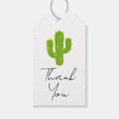 Gele Hart Cactus Fiesta Liefde Trouwen Cadeaulabel (Voorkant)