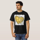 Gele hart geriatrische verpleegkundige t-shirt (Voorkant volledig)
