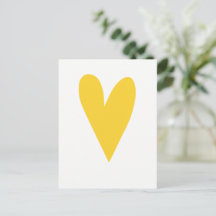 Gele Hart Postkaart