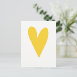 Gele Hart Postkaart