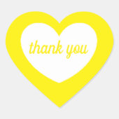 gele hart stickers (vel van 20) van dalDesignNZ (Voorkant)