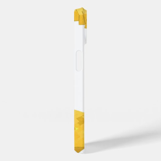 Gele hartdraak op wit Case-Mate iPhone case (Achterkant / Rechts)