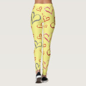 Gele harten, Leggings (Achterkant)