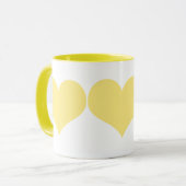 Gele harten mok (Voorkant links)