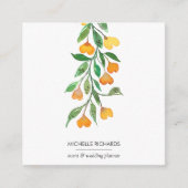 Gele harten | Professionele social media iconen Vierkante Visitekaartje (Voorkant)