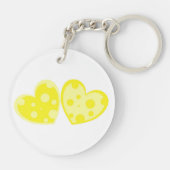 Gele harten Sleutelhanger (Achterkant)
