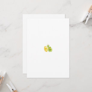 Gele Hawaiiaanse hibiscus clip art met gestileerde Kaart