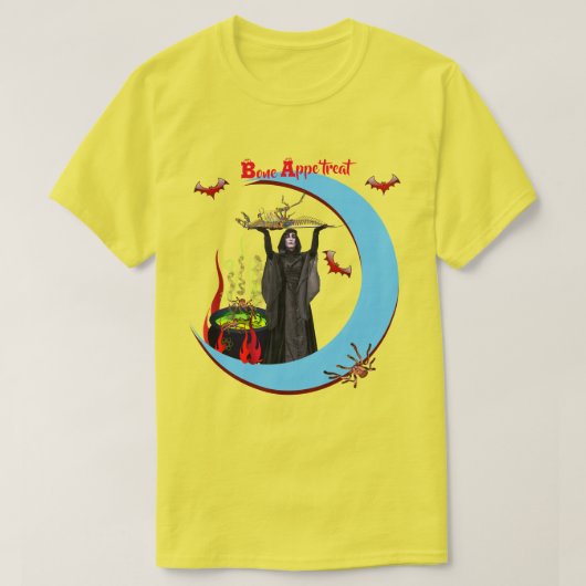 Gele heekfeest (Unisex) Halloween T-Shirt (Design voorkant)