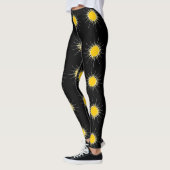 Gele heldere stralende zonlicht leggings (Links)