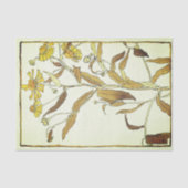  gele helenium blokprint tissuepapier (Voorkant)