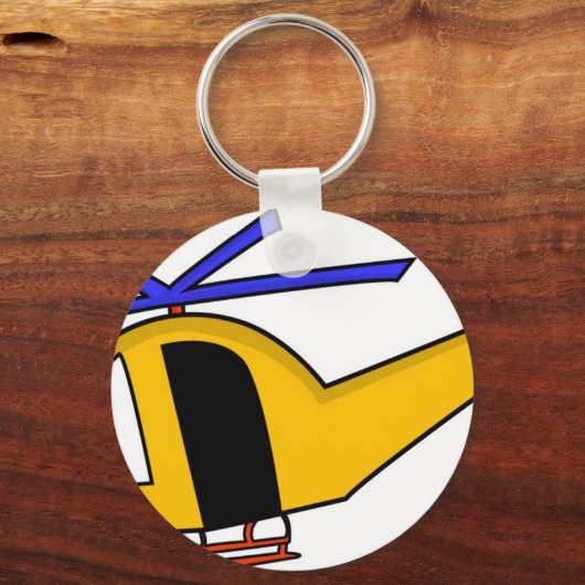 Gele helikopter sleutelhanger (Voorkant)