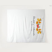 Gele herfst achtergrond. Trouwachtergrond herfst Wandkleed (Voorkant (horizontaal))