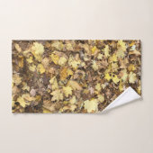 Gele herfst bladeren handdoek set (Handdoek)