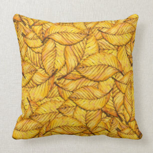 Gele Herfst bladeren Kussen