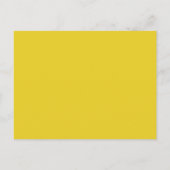 Gele Herfst Floral Save the Date Briefkaarten (Achterkant)