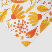 Gele Herfst met gouden afels en oliepatroon Tissuepapier (Detail)