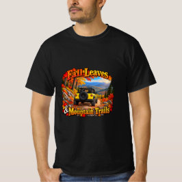 Gele herfstbladeren & bergpaden t-shirt
