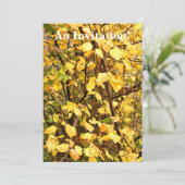 GELE HERFSTBLADEREN KAART (Staand voorkant)