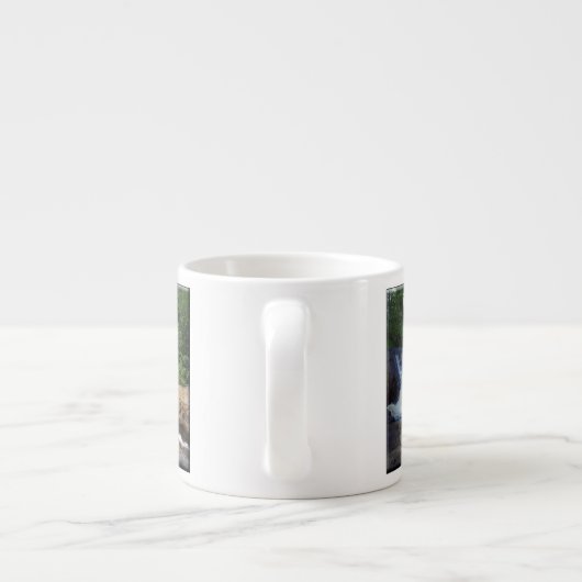 Gele Herfsten van de Dog espresso mok (Achterkant)