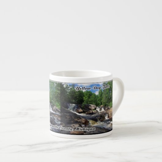 Gele Herfsten van de Dog espresso mok (Voorkant rechts)