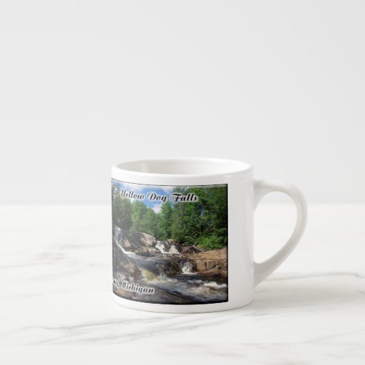 Gele Herfsten van de Dog espresso mok (Rechts)