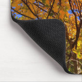 Gele herfstloof muismat (Hoek)