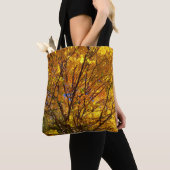 Gele herfstloof tote bag (Dichtbij)