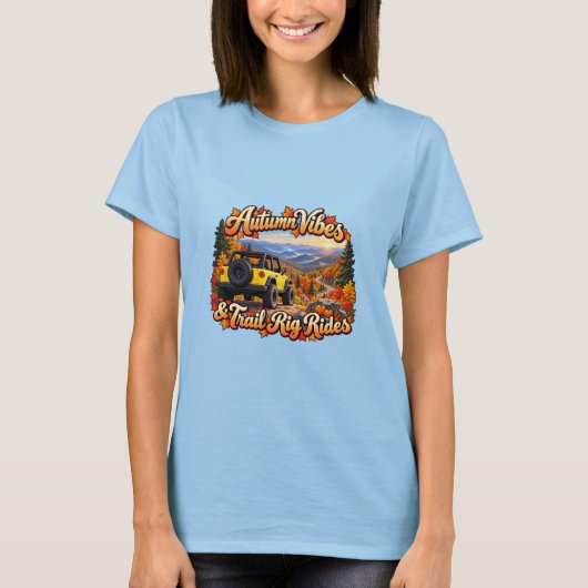 Gele herfststemming t-shirt (Voorkant)