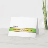 Gele het dag-Green van de Beroeps van Bedankkaart (Voorkant)