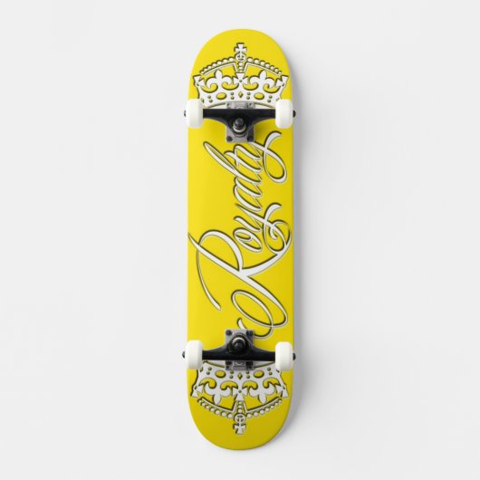 Gele het Dek van het Skateboard van de royalty (Voorkant)