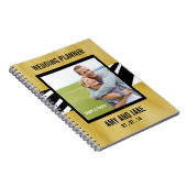 Gele het Zebra van de Foto van het Notitieboekje v Notitieboek (Rechterzijde)